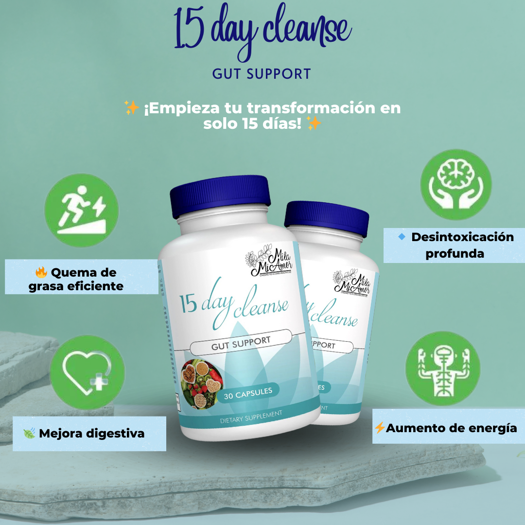 15 DAYS CLEANSE GUT AND COLON SUPPORT X2